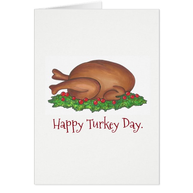 Turkiets Happy thanksgiving-dag, middagspapper Hälsningskort (Framsidan)