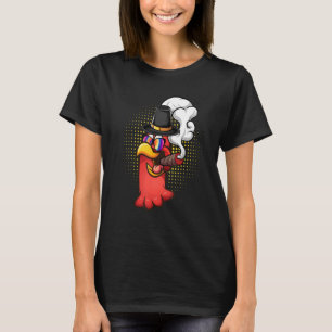 Turkiets huvud Rökt en cigarett med solglasögon T Shirt