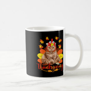 Turkiets juldag i happy thanksgiving kaffemugg