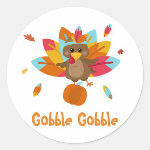 Turkiets klassiska runda klistermärke Fall Turkiet