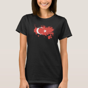 Turkiets nationella Flagga för för manar sydliga k T Shirt