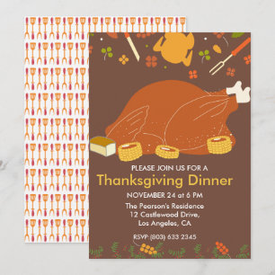 Turkiets officiella Thanksgiving Inbjudningar