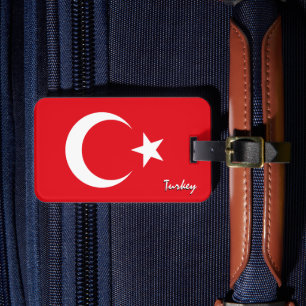 Turkiets resgodsmärkning, patriotiska turkiska Fla Bagagebricka