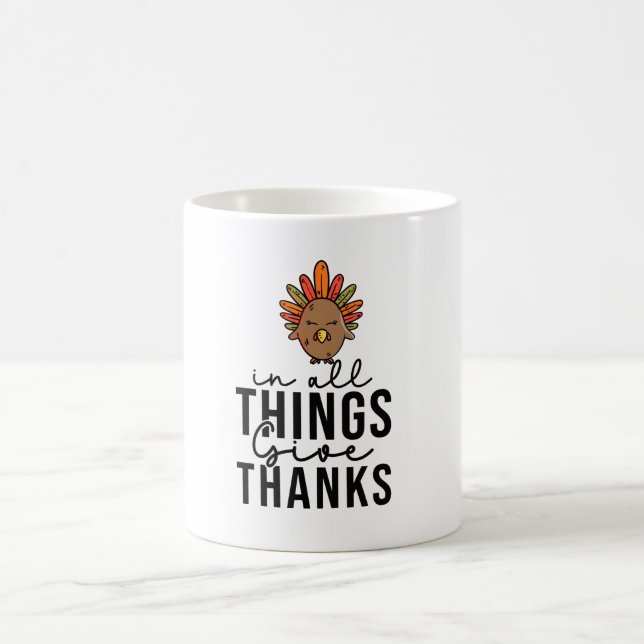 Turkiets Thanksgiving Coffee Mugg - Festive Fall (Center)