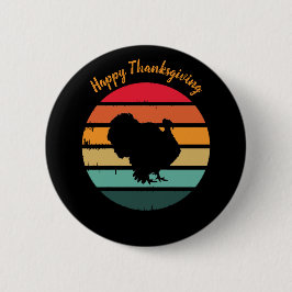 Turkiets Thanksgiving för fågelfåglar Distress Vin Knapp