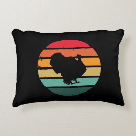 Turkiets Thanksgiving för fågelfåglar Distress Vin Prydnadskudde