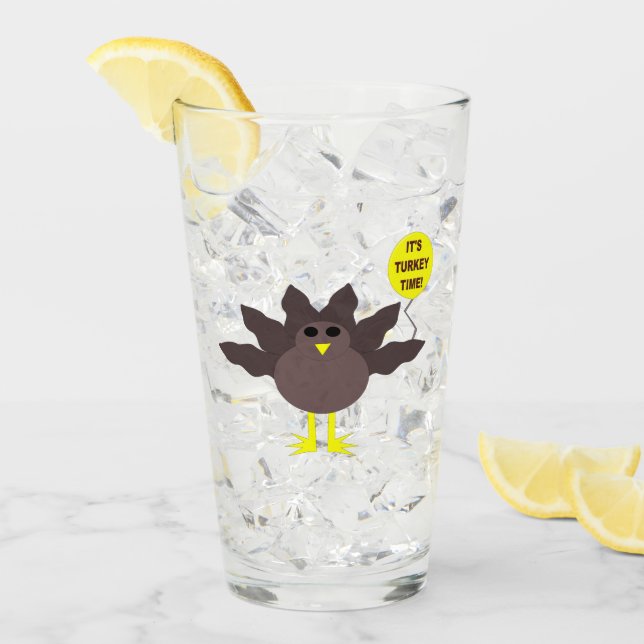 Turkiets Thanksgiving Glaskopp (Framsida Ice)