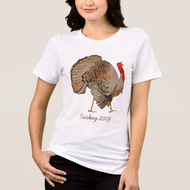TURKIETS Thanksgiving innevarande år Tee Shirt (Framsida)