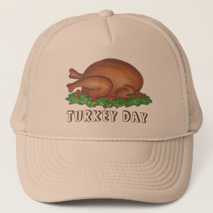 Turkiets Thanksgiving Middag Helgdag Truckerkeps