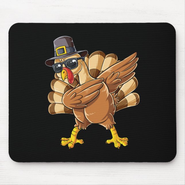 Turkiets Thanksgiving Pilgrim Boys Girls Funny D Musmatta (Framsidan)