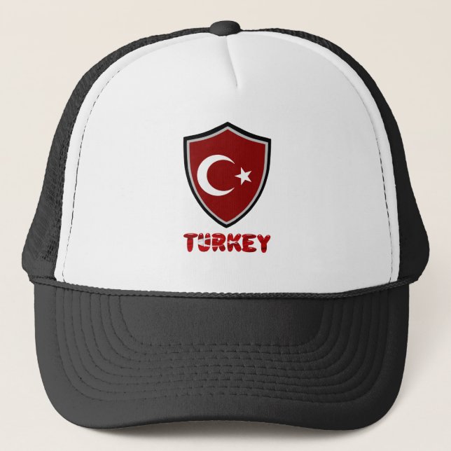 Turkiets truckerkeps för flagga (Framsida)