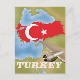 Turkiets vintage poster vykort