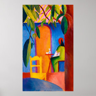 Türkisches Café från augusti Macke (1914) Poster