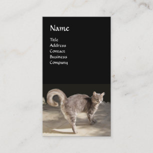 TURKISH CAT MONOGRAM VISITKORT