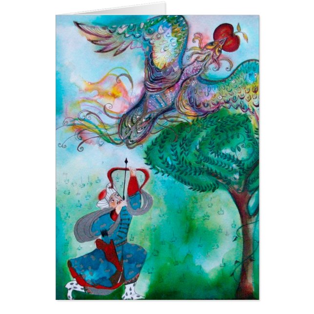 TURKISH FAIRY TALE/PHOENIX OCH ARCHER HÄLSNINGSKORT (Framsidan)