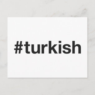TURKISH Hashtag Vykort