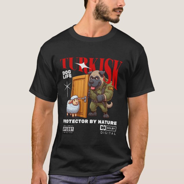 Turkish Kangal protector T Shirt (Framsida)