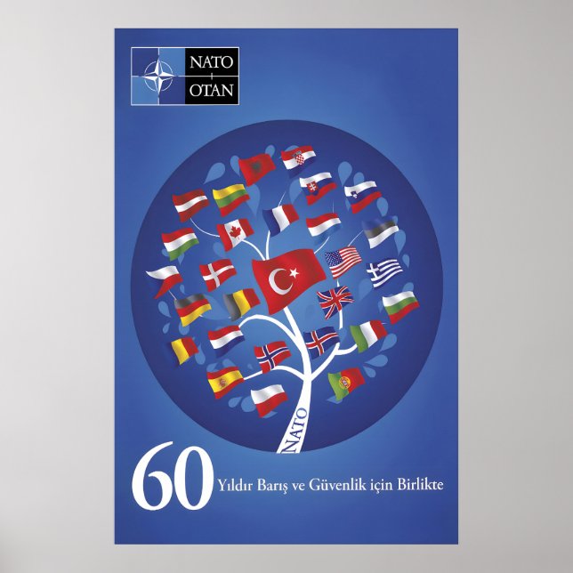 Turkish NATO Anniversary Poster Together for Peace (Framsidan)