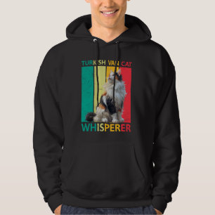 TURKISH VAN WHISPERER Cat Pappa Funny Vintage Hoodie