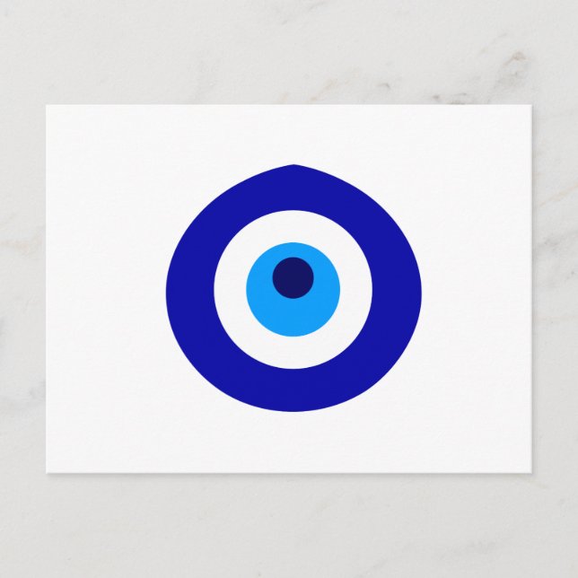 Turkisk amulett som heter Nazar Inbjudan Vykort (Framsida)