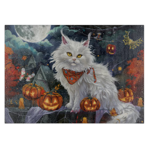 Turkisk angora Cat Halloween-taloky