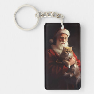 Turkisk Angorakatt Julen Tomte Festive Jul