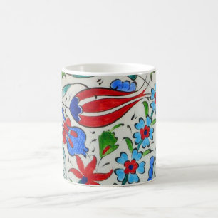 Turkisk blom- design kaffemugg