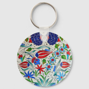 Turkisk blom- design nyckelring