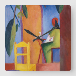 "Turkisk café" Art-väggklocka Fyrkantig Klocka