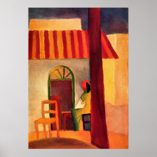 Turkisk Cafe vid Augusti Macke Poster