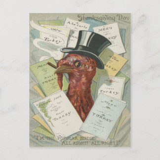 Turkisk Cigarr topp hatt Thanksgiving meny