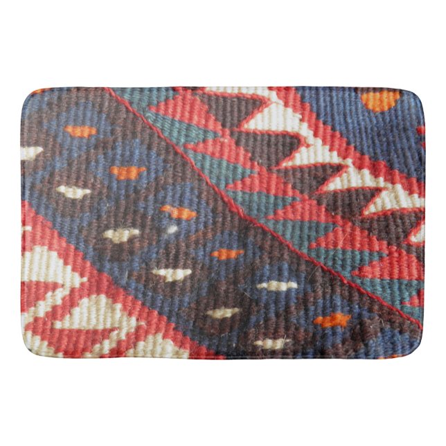 Turkisk exotisk bohemisk Boho etnisk perser mattar Badrumsmatta (Framsidan)