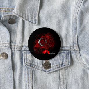 Turkisk flagga knapp