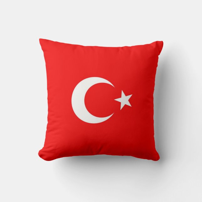 Turkisk flagga kudde (Framsida)