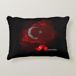 Turkisk flagga prydnadskudde