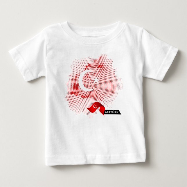 Turkisk flagga t shirt (Framsida)