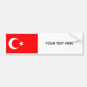 Turkisk FLAGGAbildekal Bildekal