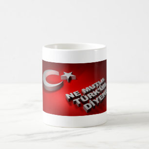 turkisk flaggakopp kaffemugg