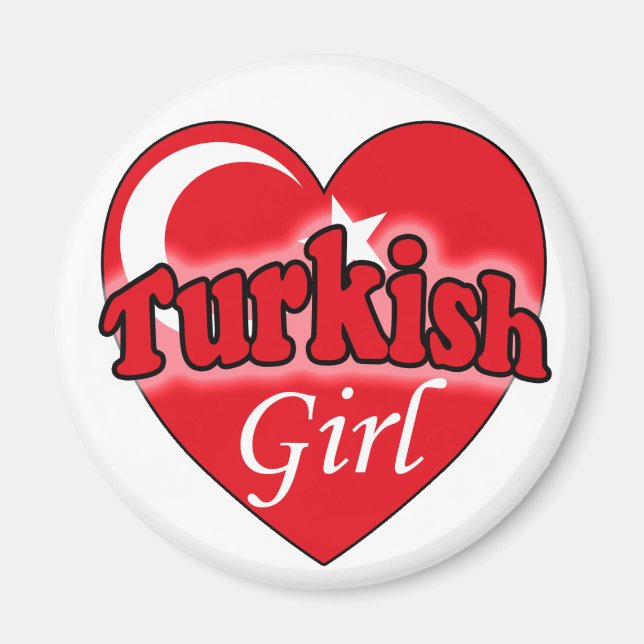 Turkisk flicka magnet (Framsidan)