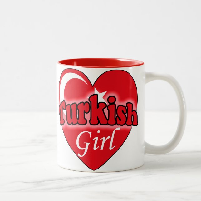Turkisk flicka Två-Tonad mugg (Höger)