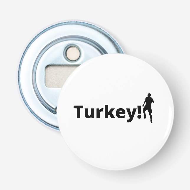 Turkisk fotboll  flasköppnare (Framsidan)