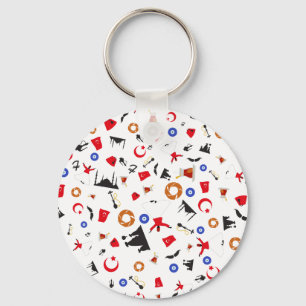 Turkisk glädje - turkiska artiklar vid land nyckelring