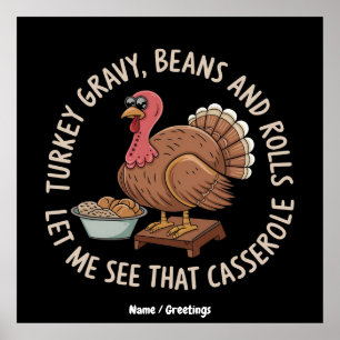 Turkisk gravy-bönor och rullar gryta poster