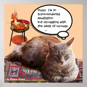 TURKISK KATT I TRANSCENDENTAL MEDITATION POSTER