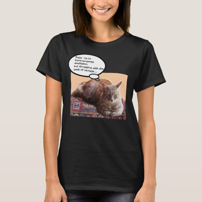 TURKISK KATT I TRANSCENDENTAL MEDITATION T SHIRT (Framsida)