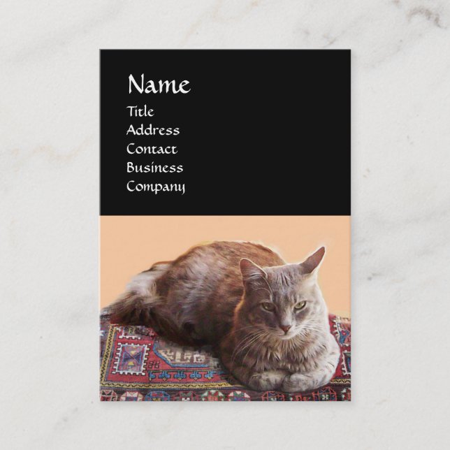 TURKISK KATT I TRANSCENDENTAL MEDITATION VISITKORT (Framsida)