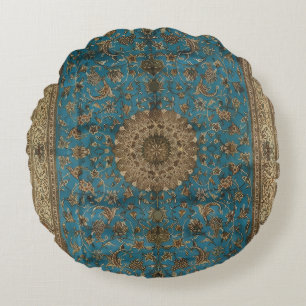 Turkisk Kilim Antik Rund Kudde