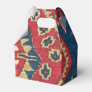 Turkisk Kilim Matta Antik Röd Blå Presentaskar