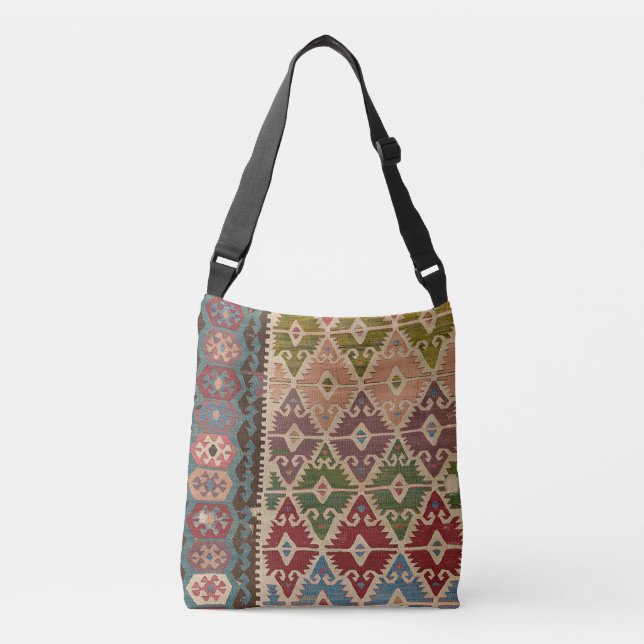 Turkisk Kilim Matta Axelväska (Framsida)
