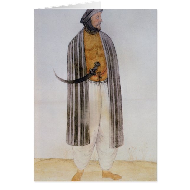 Turkisk man hälsningskort (Framsidan)